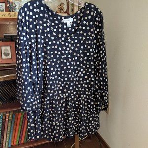 Susan Graver Print Liquid Knit Chevron Tiered Top